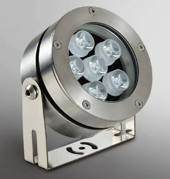 24VDC 1*2W Sualtı Çeşmesi LED Işıkları SUS 316 Paslanmaz Çelik Malzemeler 0